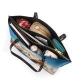 Catholight Divine Ascension: The Heavenly Embrace Leather Tote Bag