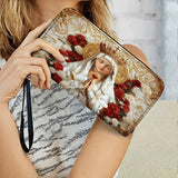 Catholight Dame de Fatima Élégance - Portefeuille en Cuir