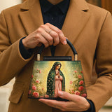 Catholight Roses of Guadalupe Leather Satchel Bag