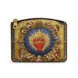 Catholight Sacred Heart of Divine Love Leather Rosary Pouch