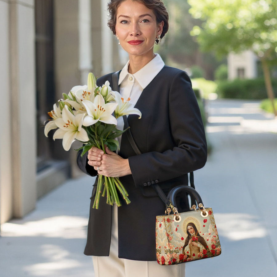 Catholight Little Flower Lady Leather Bag