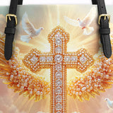 Catholight Dove of Peace Leather Tote Bag