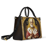 Catholight Saint Nicolas Le Patron de la Générosité Sac en Cuir