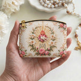 Catholight Marian Dove Leather Rosary Pouch