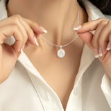 Catholight Blessed Virgin Mary Necklace in Sterling Silver