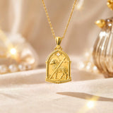 Catholight Agnus Dei Lamb of God Necklace in 18K Gold Vermeil