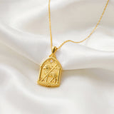 Catholight Agnus Dei Lamb of God Necklace in 18K Gold Vermeil