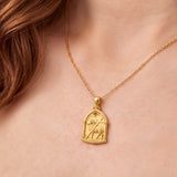 Catholight Agnus Dei Lamb of God Necklace in 18K Gold Vermeil