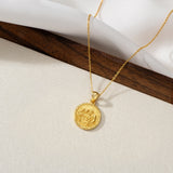 Catholight Holy Family Necklace in Gold Vermeil