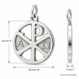 Catholight Chi Rho - Alpha and Omega Charm