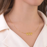 Catholight Holy Family Hearts Necklace in Gold Vermeil