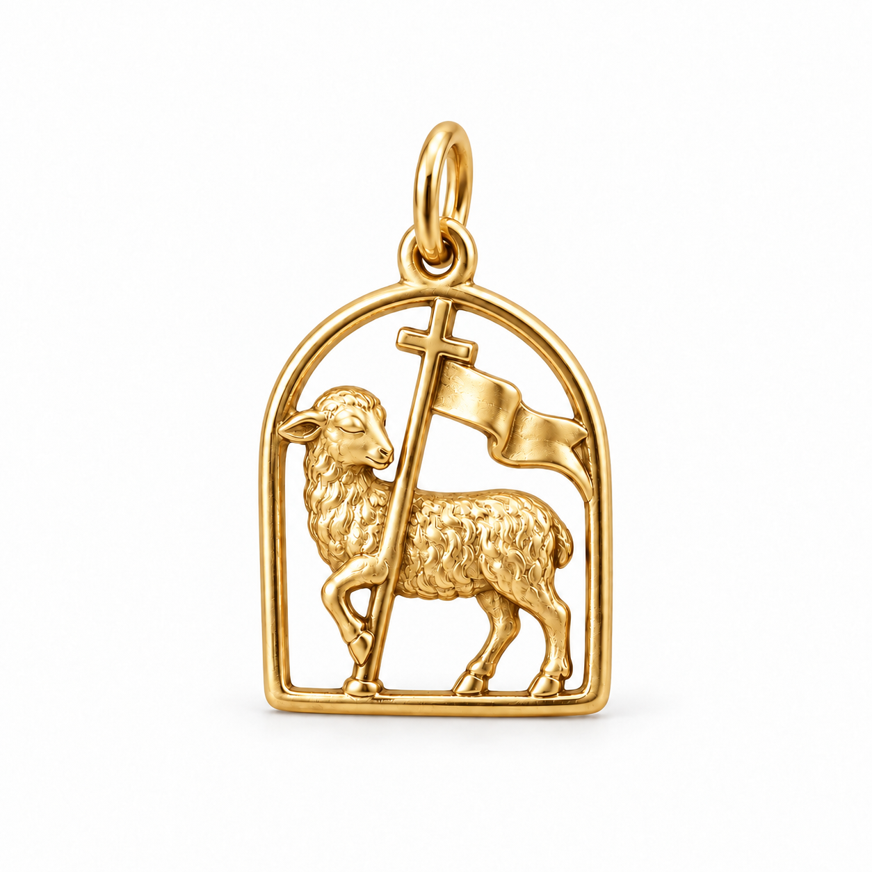 Catholight Lamb of God - Banner of Victory Charm