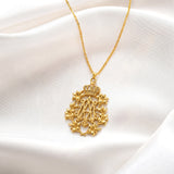 Catholight Queen of Heaven Marian Lily Necklace in 18K Gold Vermeil