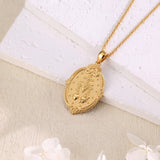 Catholight Double-Sided Miraculous Medal & Marian Monogram Necklace in 18K Gold Vermeil