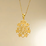 Catholight Queen of Heaven Marian Lily Necklace in 18K Gold Vermeil