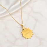 Catholight Sacred Heart of Jesus Crown of Thorns Necklace in 18K Gold Vermeil
