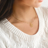 Catholight Openwork French Auspice Maria Necklace in Gold Vermeil (Copy)