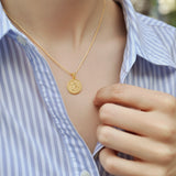 Catholight ST. Michael The Archangel  Necklace in Gold Vermeil