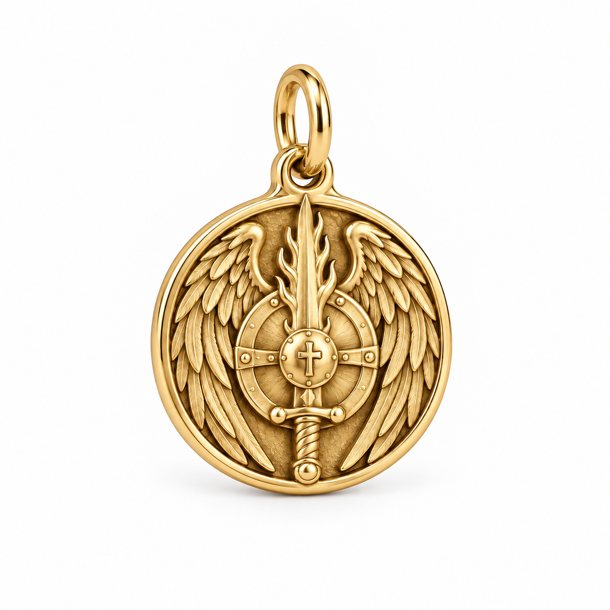 Catholight Saint Michael - Shield of Courage Charm