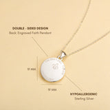 Catholight Blessed Virgin Mary Necklace in Sterling Silver