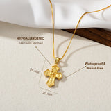 Catholight Four-Way Cross Necklace in Gold Vermeil