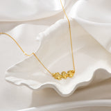 Catholight Holy Family Hearts Necklace in Gold Vermeil