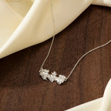 Catholight Holy Family Hearts Necklace in Sterling Silver