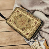 Catholight Psaume de la Paix Portefeuille en Cuir