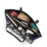 Catholight The Holy Spirit and Lily Devotional Leather Tote Bag