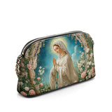 Catholight Lady Of Lourdes Leather Crossbody Bag