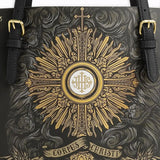 Catholight The Corpus Christi Elegance Leather Tote Bag