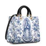 Catholight Sacred Serenity Virgin Mary Lady Leather Bag