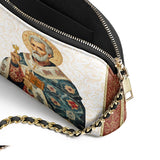 Catholight Saint Peter Reverence Leather Crossbody Bag