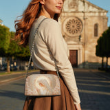 Catholight Rose Halo Devotion Leather Crossbody Bag