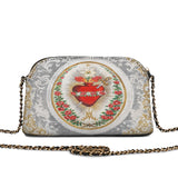 Catholight Immaculate Heart of Mary Elegance Leather Crossbody Bag