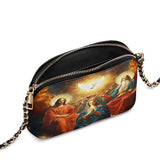Catholight Coronation Of Mary Leather Crossbody Bag