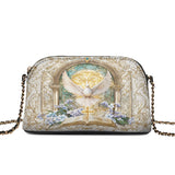 Catholight Sanctuary of the Holy Spirit Leather Crossbody Bag