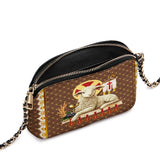 Catholight Agnus Dei Leather Crossbody Bag