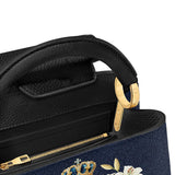 Catholight Crown Of Grace Leather Satchel Bag