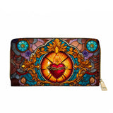 Catholight Eternal Flame Of Love Leather Wallet Purse