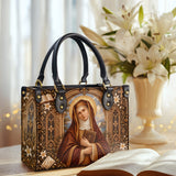 Catholight St. Monica in Persevering Prayer Leather Bag