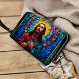 Catholight Glorious Christ - Leather Wallet Purse
