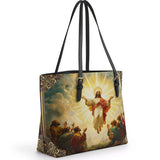 Catholight The Glorious Ascension Leather Tote Bag