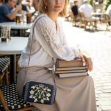 Catholight Crown Of Grace Leather Crossbody Bag