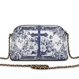 Catholight The Cross Amidst Blooming Faith Leather Crossbody Bag