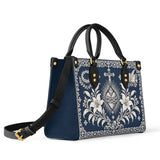Catholight St. Catherine of Siena Sacred Heart & Lilies Leather Bag