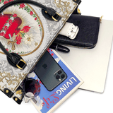 Catholight Élégance Sac en Cuir Cœur Immaculé de Marie