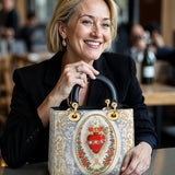 Catholight Immaculate Heart of Mary Elegance Lady Leather Bag