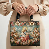 Catholight Halo Of Roses Lady Leather Bag