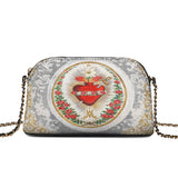Catholight Immaculate Heart of Mary Elegance Leather Crossbody Bag